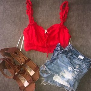 Red Crop Top! ❤️💋